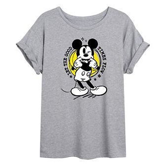 Disney's Mickey Mouse Juniors' Good Times Oversized Tee