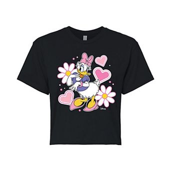 Disney's Daisy Duck Juniors' Icon Cropped Tee