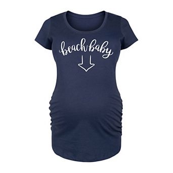 Maternity Beach Baby Arrow Graphic Tee