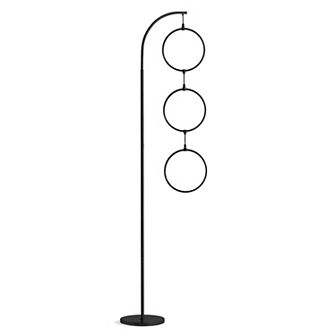 Brightech Nova 74" Modern Dimmable Led Floor Lamp in Black Finish