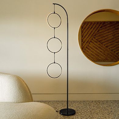 Brightech Nova 74" Modern Dimmable Led Floor Lamp in Black Finish