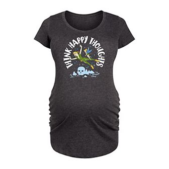 Disney's Peter Pan Maternity Think Happy Thoughts Graphic Tee