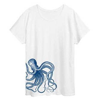 Plus Octopus Side Hit Graphic Tee