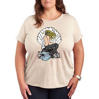 Plus Vintage Mermaid Graphic Tee
