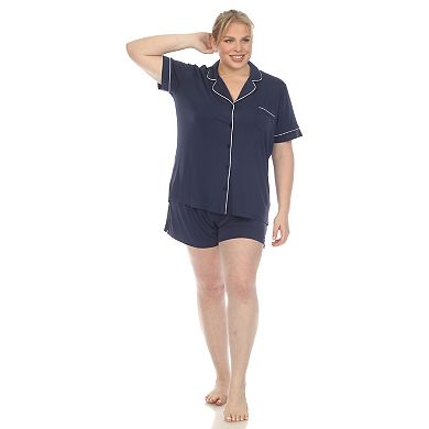 Plus Size Short Sleeve Pajama Set