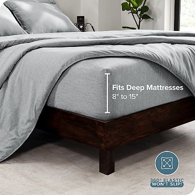 Ultra Soft Heathered Complete Bedding Set