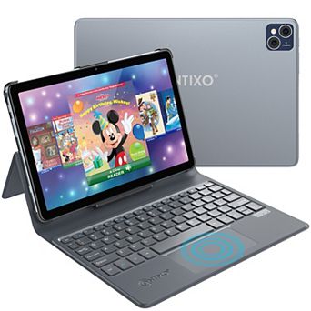 Contixo 10" Tablet 128GB w/Keyboard (2024 Model), 2.0GHz Octo-Core Processor, 6GB RAM, 13MP Camera