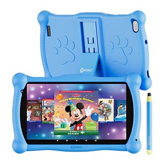 Contixo 7" Android Kids 32GB Tablet (2024 Model), Includes 50+ Disney eBooks, Protective Case