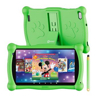 Contixo 7" Android Kids 32GB Tablet (2024 Model), Includes 50+ Disney eBooks, Protective Case