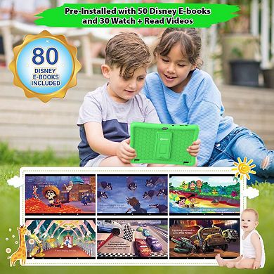 Contixo 10" Android Kids 32 Gb Tablet (2024 Model), With 80 Disney Storybooks, Kid-proof Case K102