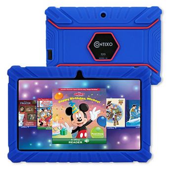 Contixo V8 Kids Tablet 32GB, 7” WiFi Learning Device, Shockproof Case, Epic! & LingoKids Apps