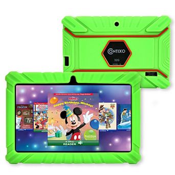 Contixo 7" Kids Tablet 32GB, 50+ Disney Storybooks, Kid-Proof Case (2024 Model)