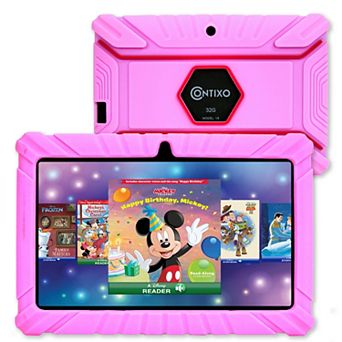 Contixo 7" Kids Tablet 32GB, 50+ Disney Storybooks, Kid-Proof Case (2024 Model)