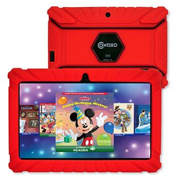 Contixo 7" Kids Tablet 32GB, 50+ Disney Storybooks, Kid-Proof Case (2024 Model)
