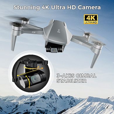Contixo F36 Foldable Drone With Gimbal 4k Camera