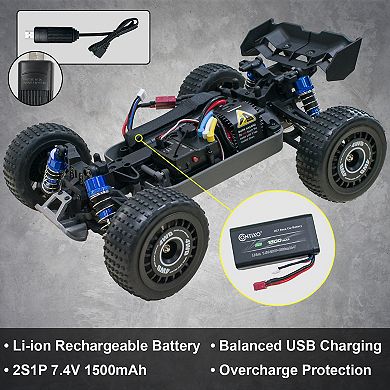 Contixo Hc1 Road Rager Rc Remote Control High Speed Race Car - 1:16 Scale