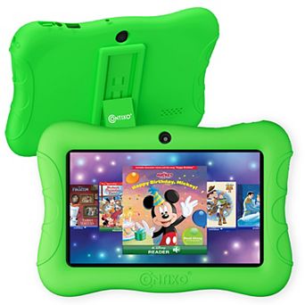 Contixo 7" Android Kids 32GB Tablet (2024 Model), Includes 50+ Disney Storybooks, Protective Case