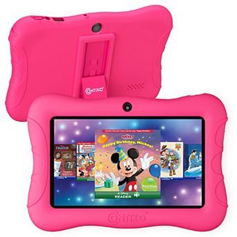 Contixo 7" Android Kids 32GB Tablet (2024 Model), Includes 50+ Disney Storybooks, Protective Case