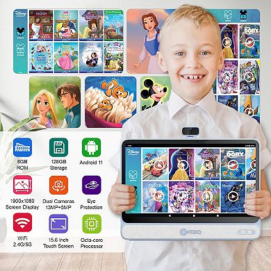 Contixo 15.6" 128gb - Desktop Tablet Octa-core Processor 8gb Ram 128gb, 2024 Disney Edition