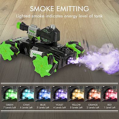 Contixo Remote Control Battle Tanks with Lighting Effect and Spray, offering 30 minutes of playtime