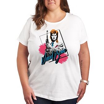 Plus Bowie Sax Color Blocking Graphic Tee
