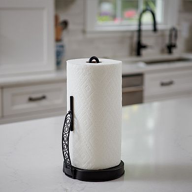 Spectrum Scroll Tension Paper Towel Holder