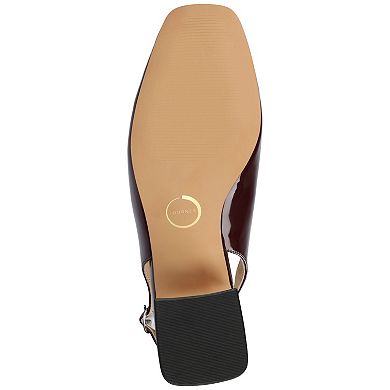 Journee Everlee Women's Tru Comfort Foam Sling Back Square Toe Pumps