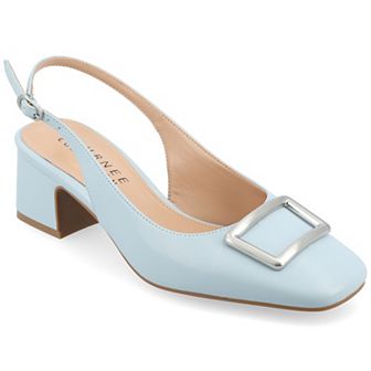 Journee Everlee Women's Sling Back Square Toe Pumps