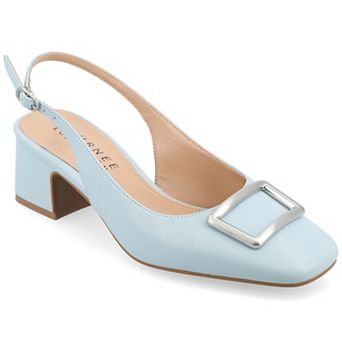 Journee Everlee Women's Sling Back Square Toe Pumps