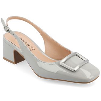 Journee Everlee Women's Tru Comfort Foam Sling Back Square Toe Pumps