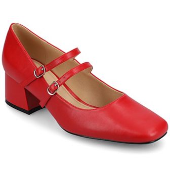 Journee Nally Women's Tru Comfort Foam Faux Leather Mary Jane Pumps