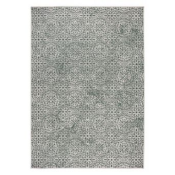 World Rug Gallery Contemporary Flowers Weather Resistant Indoor/Outdoor Area Rug
