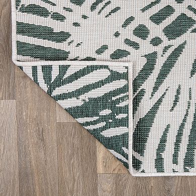 World Rug Gallery Contemporary Nature Inspired Tropical Leaves Indoor ...