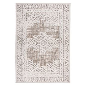 World Rug Gallery Transitional Bohemian Weather Resistant Indoor/Outdoor Area Rug