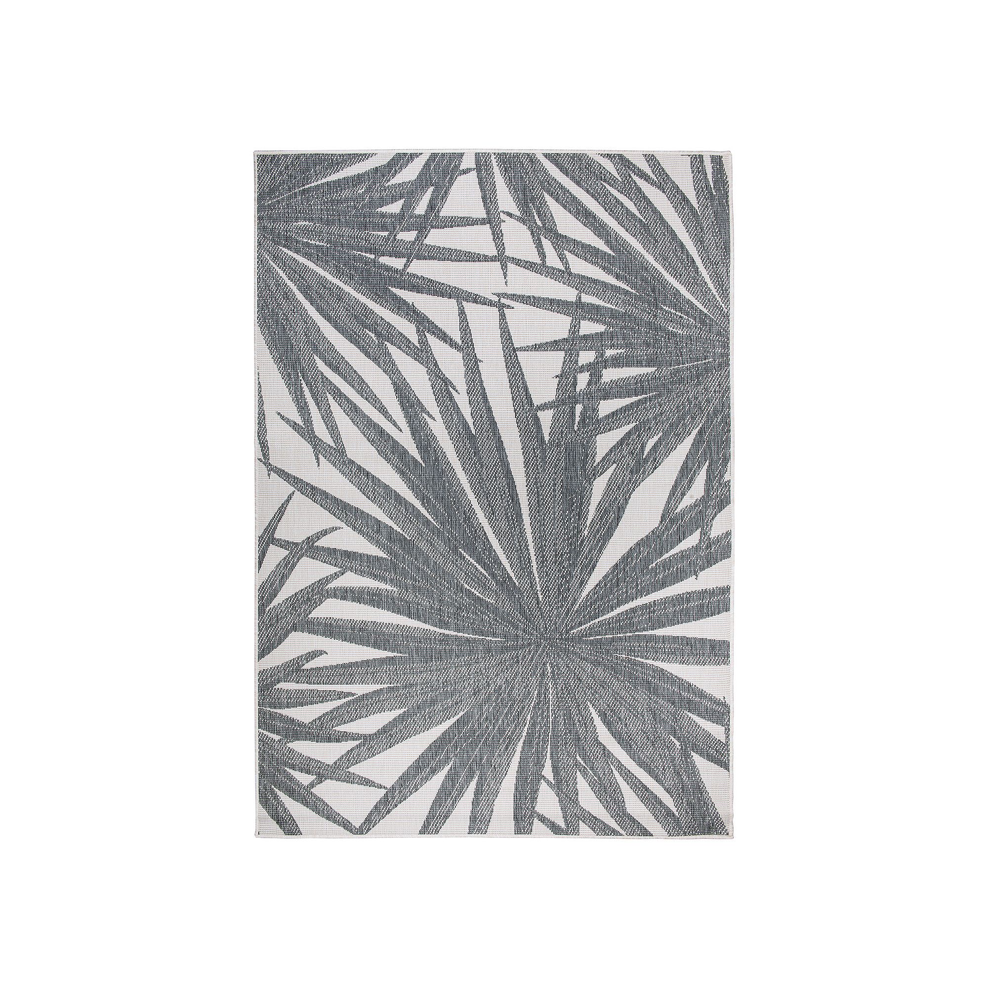 World Rug Gallery Tropical Leaves Nature Inspired Indoor/Outdoor Area Rug, 