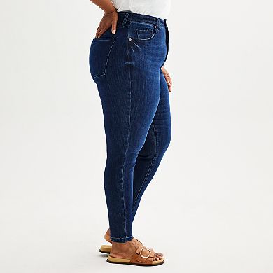 Plus Size Sonoma Goods For Life® High Rise Curvy Skinny Jeans