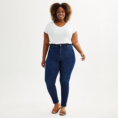 Plus Size Sonoma Goods For Life® High Rise Curvy Skinny Jeans