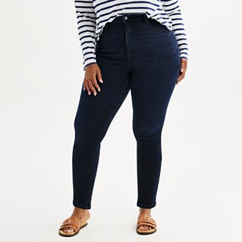 Plus Size Sonoma Goods For Life® High Rise Curvy Skinny Jeans