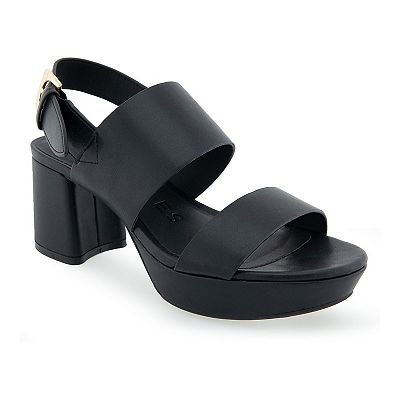 Aerosoles black sandals shop