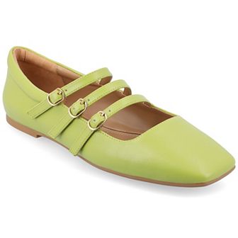 Journee Darlin Women's Multi Strap Square Toe Flats