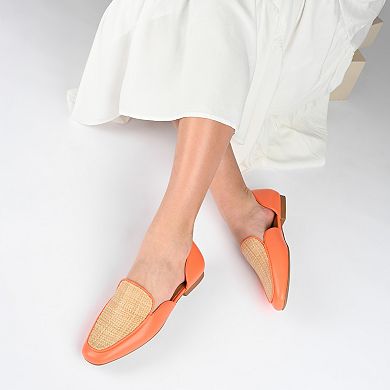 Journee Collection Kennza Women's Tru Comfort Foam Soft Faux Leather Slip On Flats