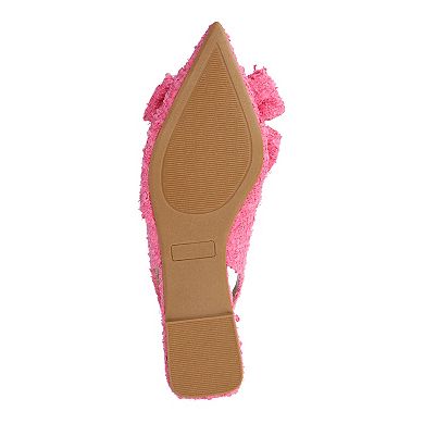 Journee Sabbrina Women's Sling Back Pointed Toe Flats