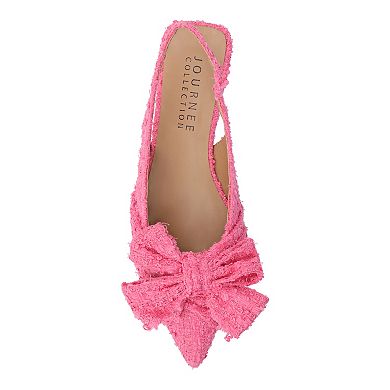 Journee Sabbrina Women's Sling Back Pointed Toe Flats