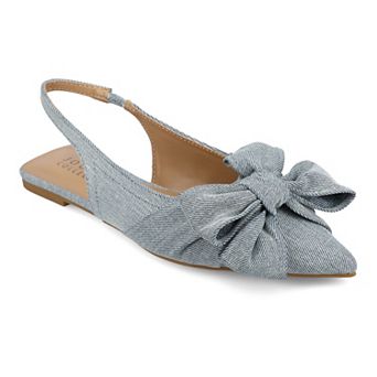 Journee Sabbrina Women's Sling Back Pointed Toe Flats