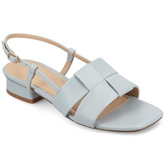 Journee Tabatha Women's Low Covered Block Heel Sandals