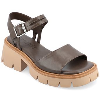 Journee Tillee Women's Tru Comfort Foam Treaded Outsole Platform Sandals