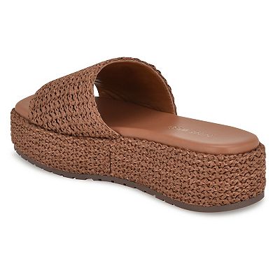 【NINE WEST】Keziah フラットフォーム スライドサンダル Keziah Flatform Slide Sandals – Nine West