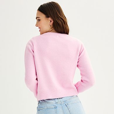 Juniors' Almost Famous Button Front Cardigan