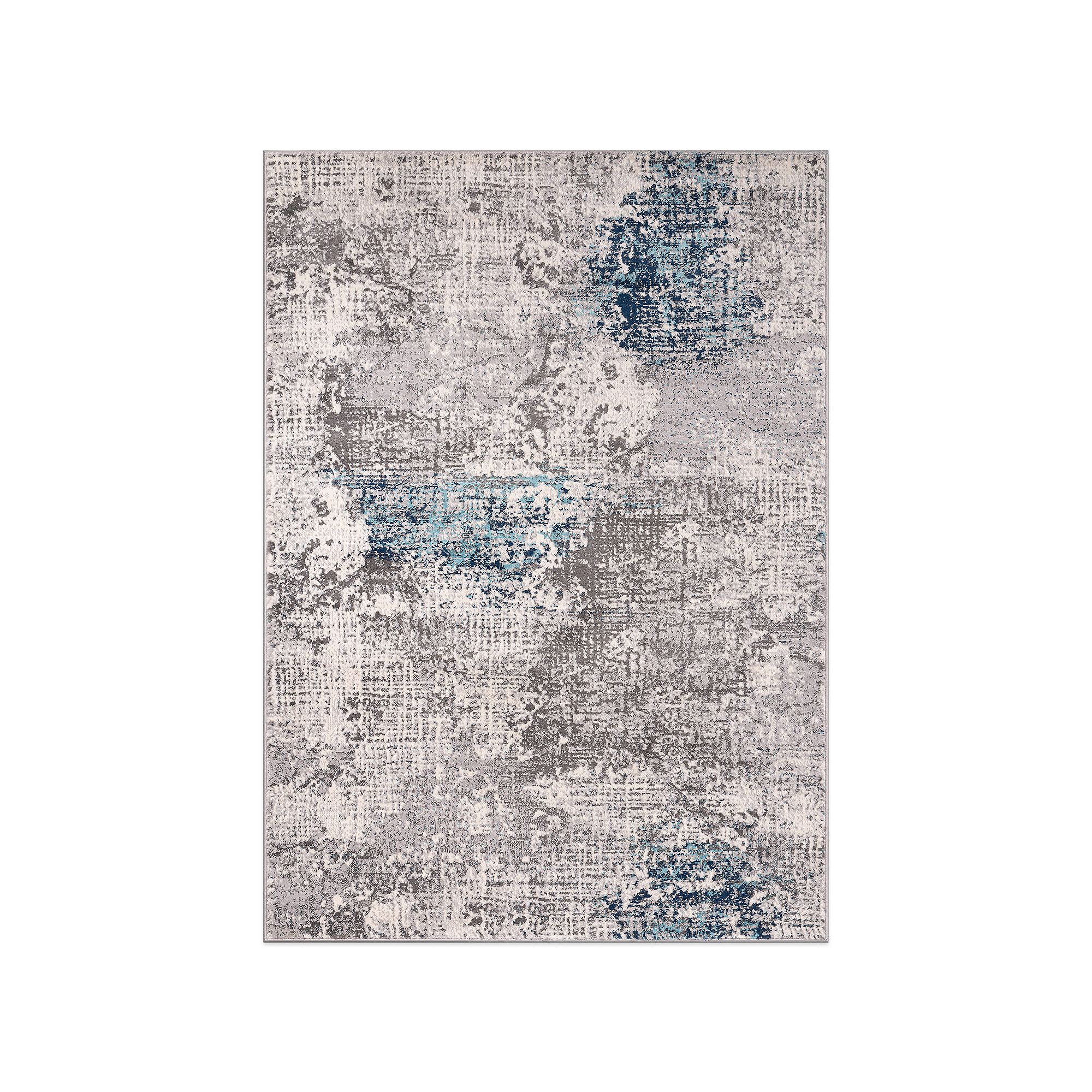 World Rug Gallery Contemporary Prague Area Rug, Blue