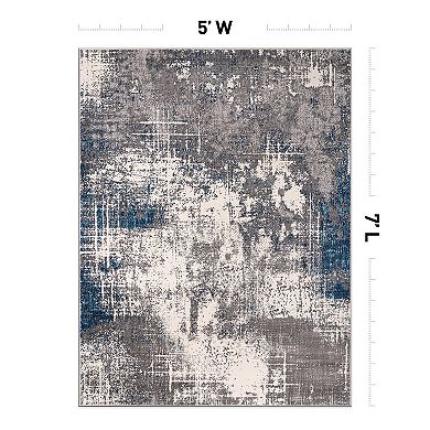 World Rug Gallery Perugia Modern Abstract Area Rug